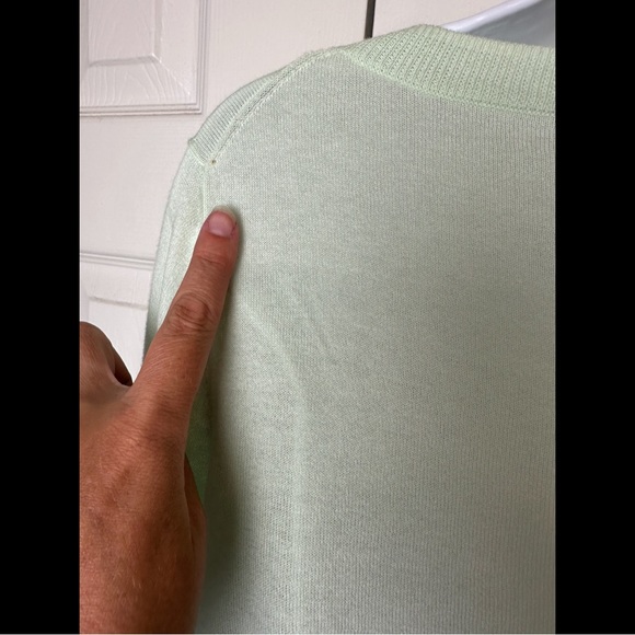 TALBOTS Sailboat Sweater Lightweight Knit Nautical Lighthouse Coastal Green Blue - Picture 6 of 7